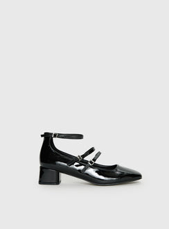 Berta Heels Black Patent