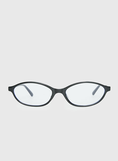 Life Begins Blue Light Glasses Black