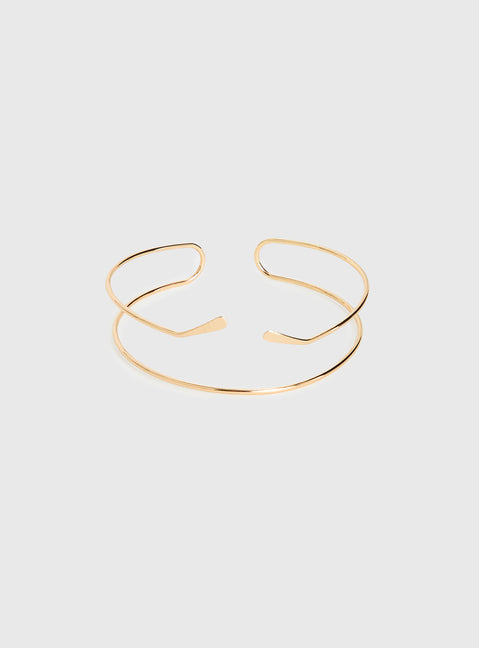 Through The Summer Arm Cuff Gold