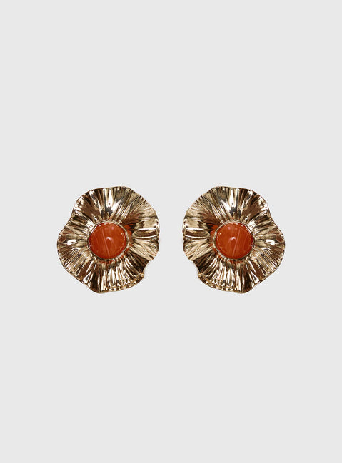 Spend The Night Stud Earrings Gold