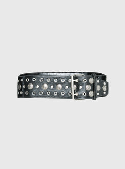 Rhomana Studded Belt Black