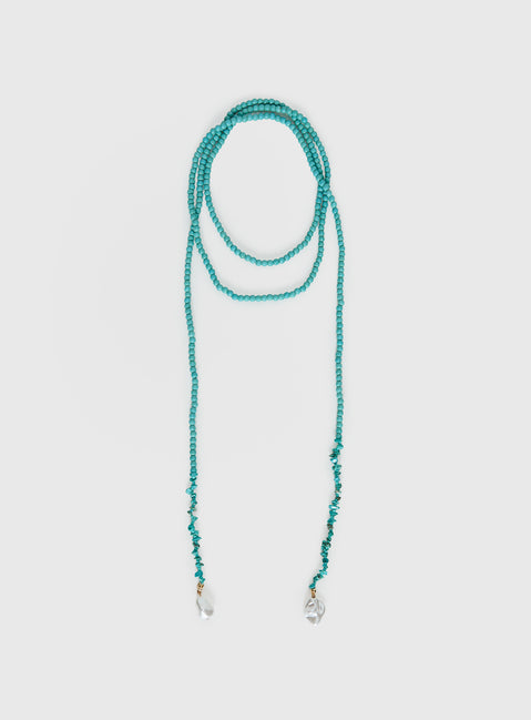 Evadnie Layered Necklace Turquoise