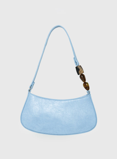 Contradiction Bead Detail Shoulder Bag Blue