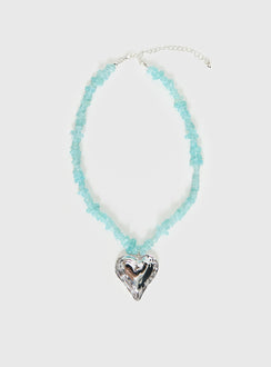 Ralina Pendant Necklace Silver / Aqua