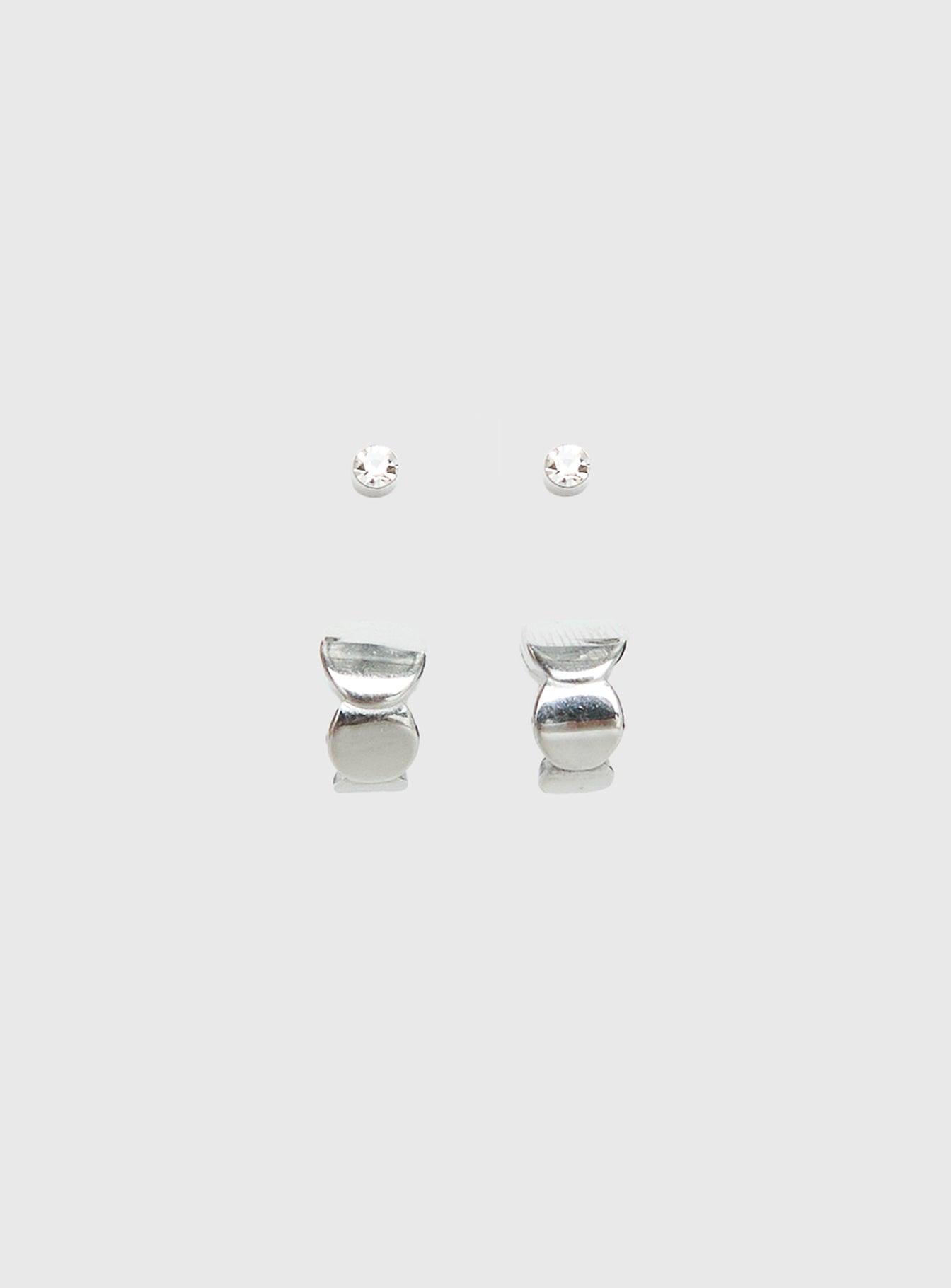 Bellara Stainless Steel Earring Pack Silver