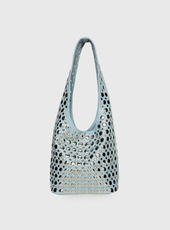 In The Crowd Shoulder Bag Blue / Silver