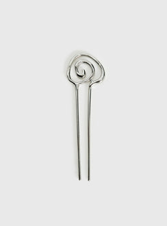 Khori Spiral Hair Pin Silver