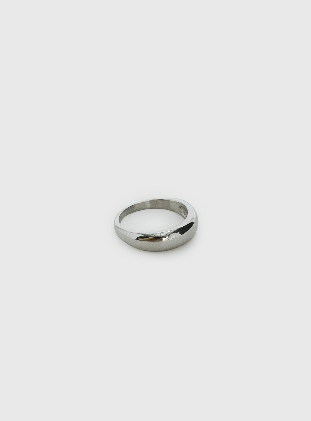 Karensa Stainless Steel Dome Ring Silver