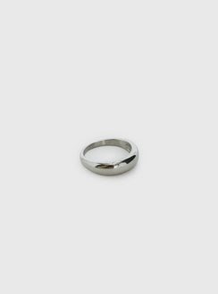 Karensa Stainless Steel Dome Ring Silver