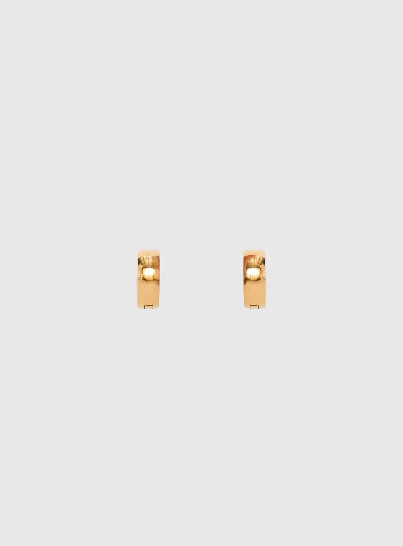 Liora Gold Plated 10mm Chunky Hoop Earrings Gold