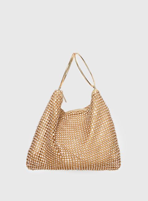 Lavish Living Sequin Bag Gold