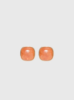 Tiera Gemstone Earrings Gold