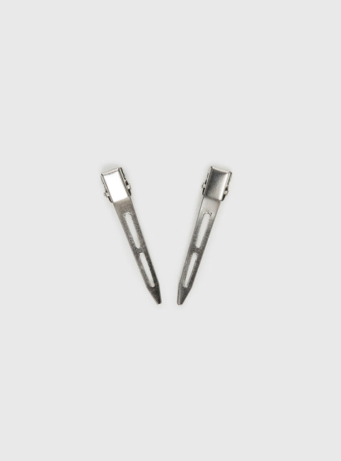 Premonitions Hair Clip Pack Silver