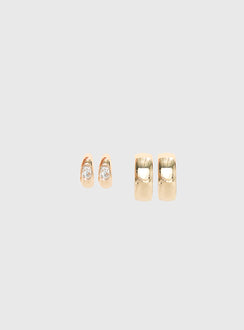 Zennie Earring Pack Gold