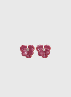 Daylight Savings Flower Earrings Pink