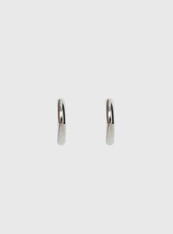 Tindra Stainless Silver 25mm Hoop Earrings Silver