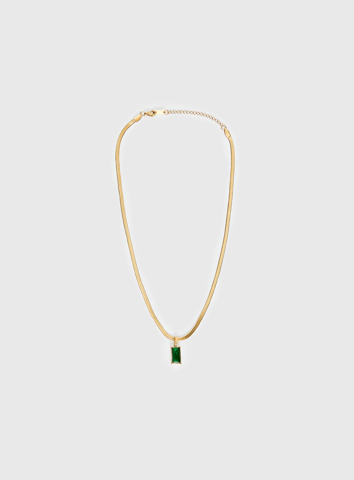 Seeley Snake Chain Pendant Necklace Gold