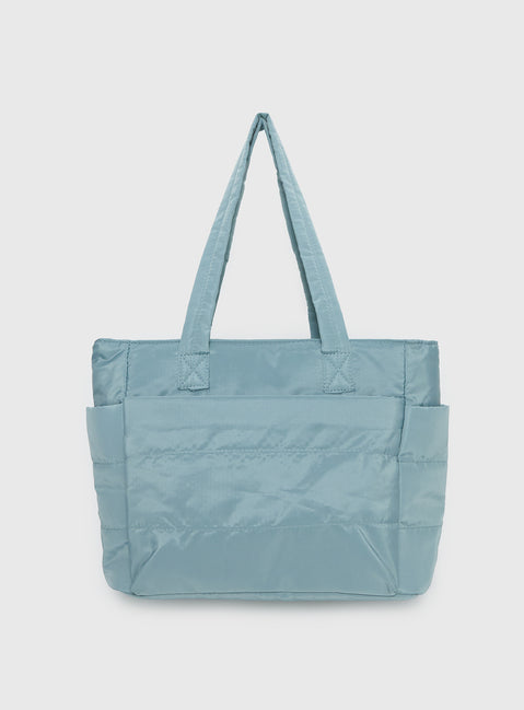 Delicacy Puff Tote Bag Blue