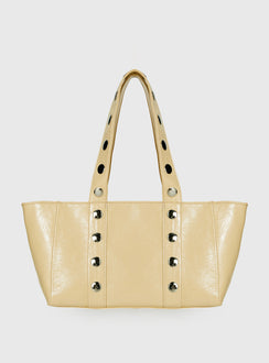 Fever Dreams Eyelet Shoulder Bag Yellow