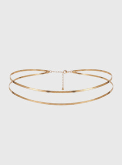 Clariel Layered Snake Chain Belt Gold