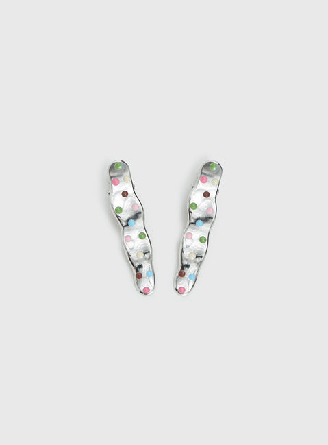 Kind To Another Hair Clips Silver / Multi