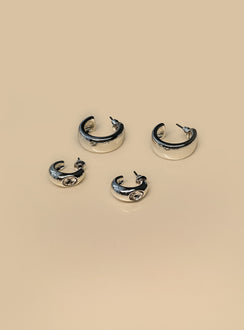 Zennie Earring Pack Silver