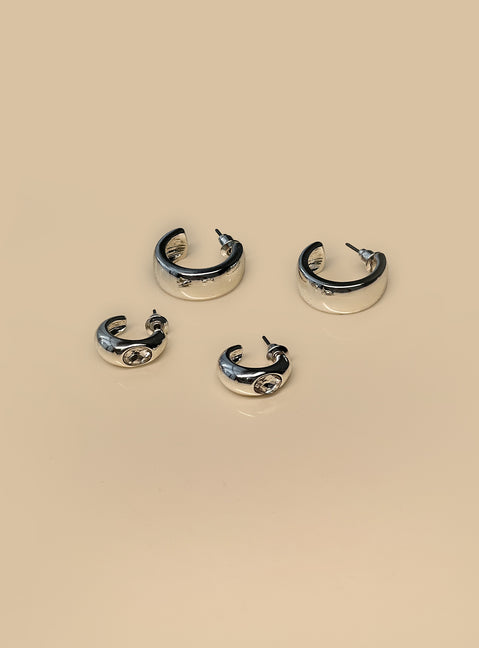 Zennie Earring Pack Silver