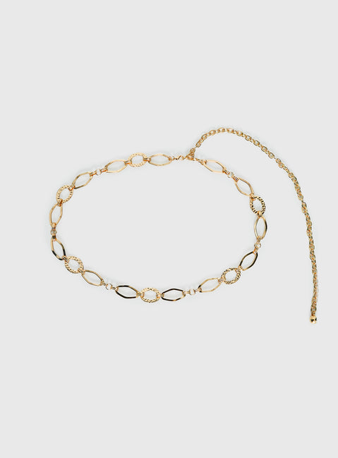 Qwin Chain Belt Gold