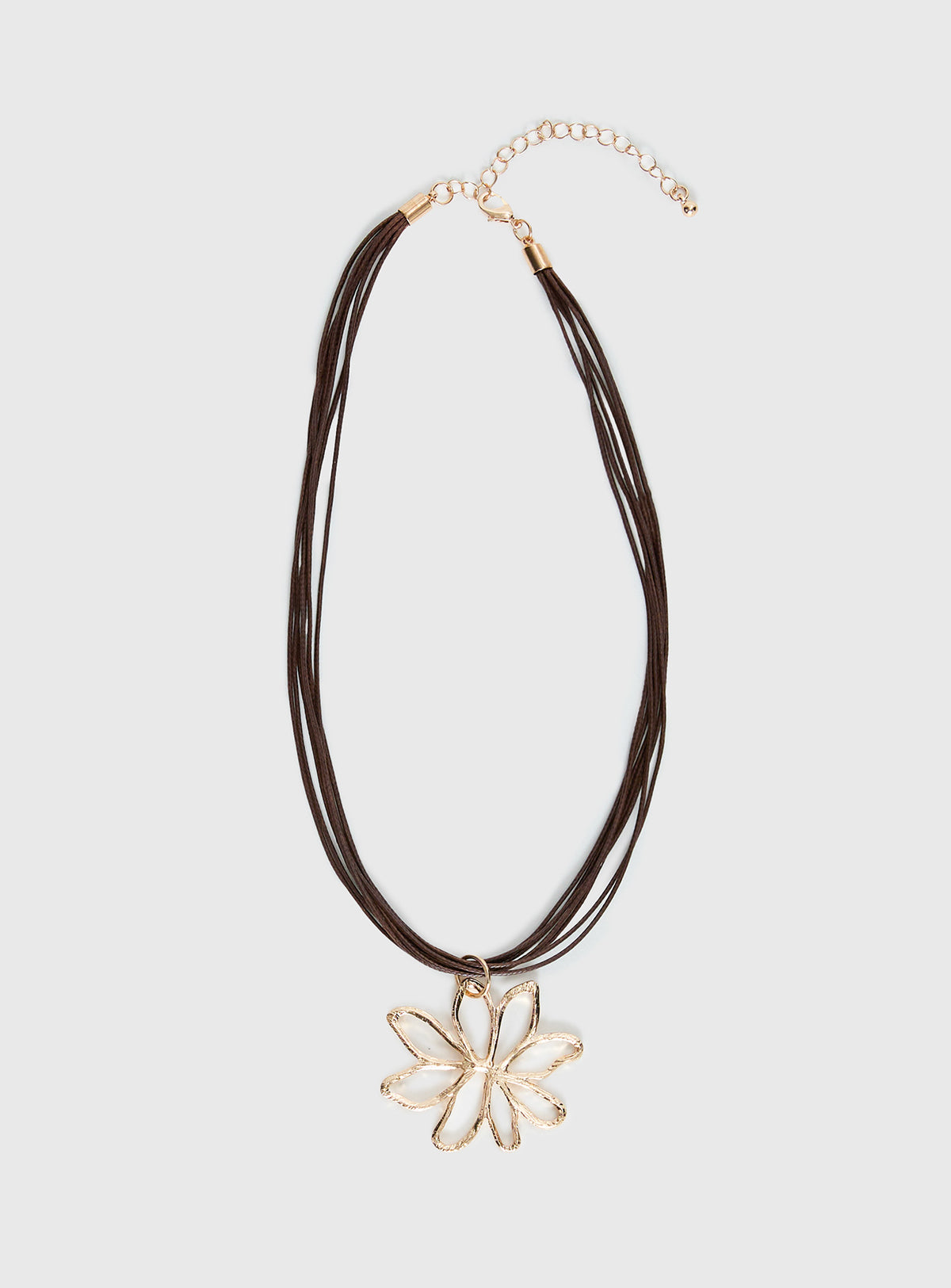 Sylvee Pendant Necklace Brown / Gold