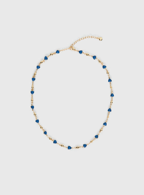 Abagail Gemstone Necklace Gold