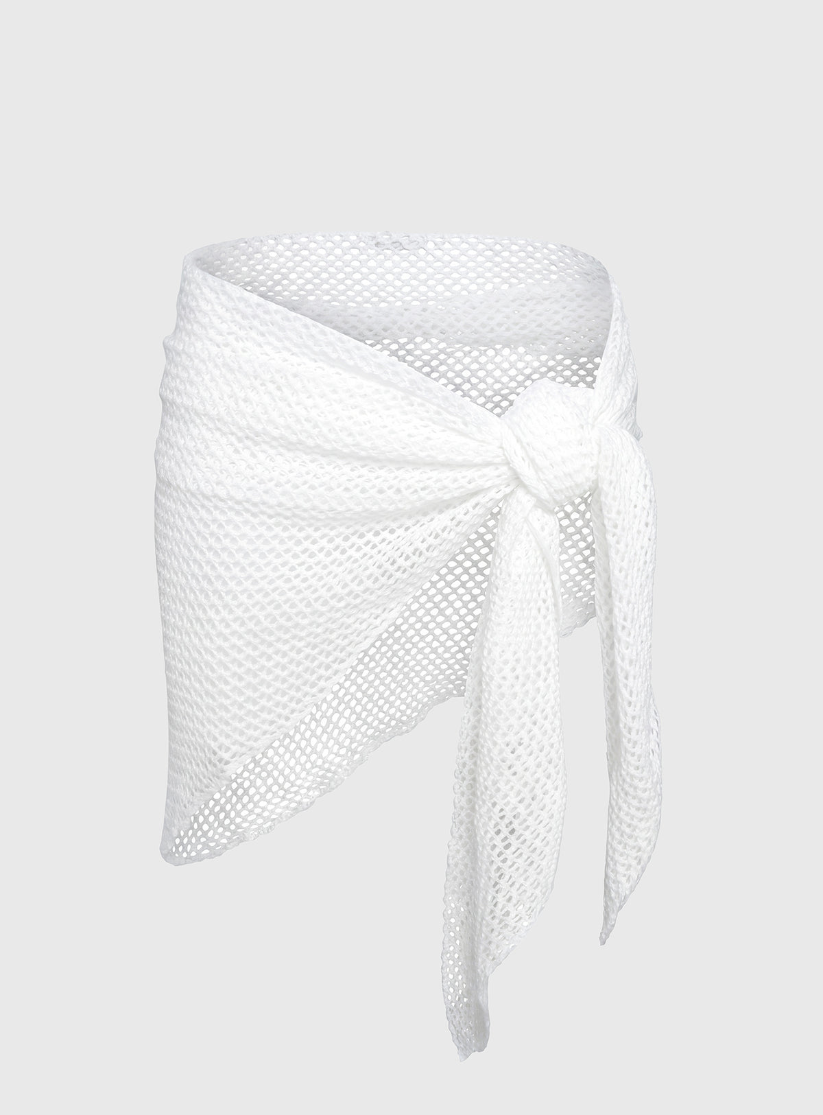 California Sunshine Knit Sarong White
