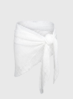 California Sunshine Knit Sarong White