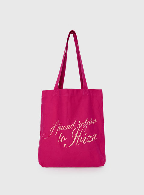 Return To Ibiza Tote Bag Pink