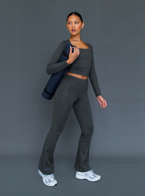 Grey yoga pants