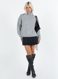 product Oswin Turtleneck Sweater Grey Princess Polly  Long 
