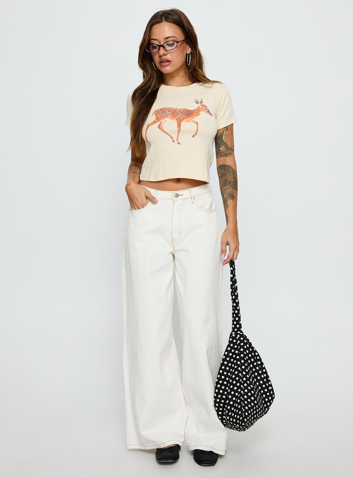 Dearly Loved Graphic Baby Tee Cream