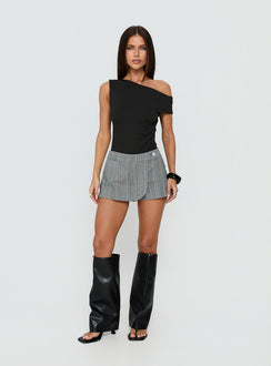 Lifetimes Micro Skort Dark Blue Stripe