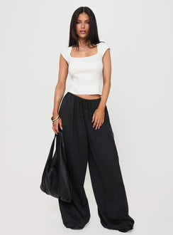 Bungala Oversized Relaxed Pants Black Tall