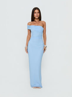 Spritzia One Shoulder Maxi Dress Blue