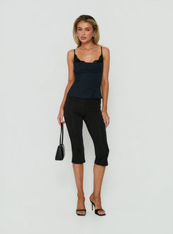 Renaissance Corset Top Blue Check