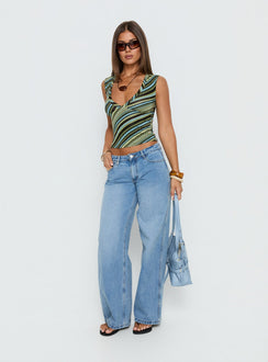Ramos Low Rise Denim Jeans Bright Blue Wash Tall