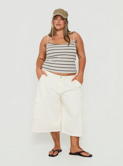 Elzie Knit Cami Tank Multi Stripe Curve