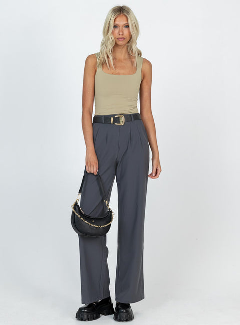 product Princess Polly High Waisted Pants High Waisted Pants High Waisted Pants High Waisted Pants  Archer Pants Slate Tall