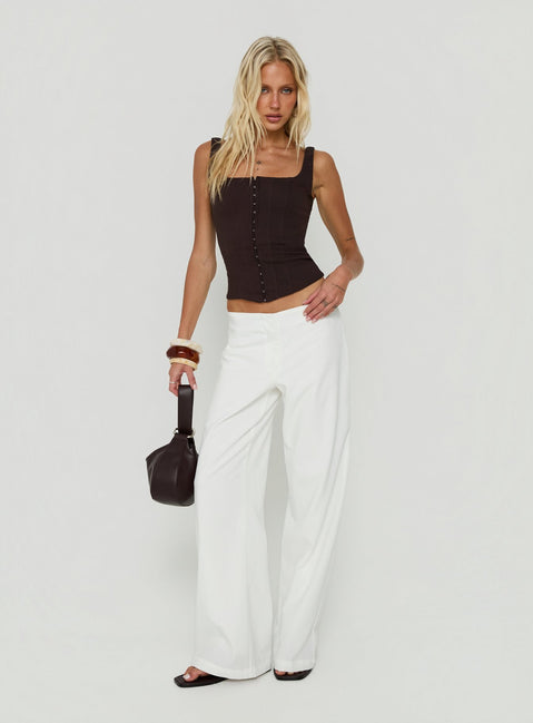 Floreva Corset Top Chocolate