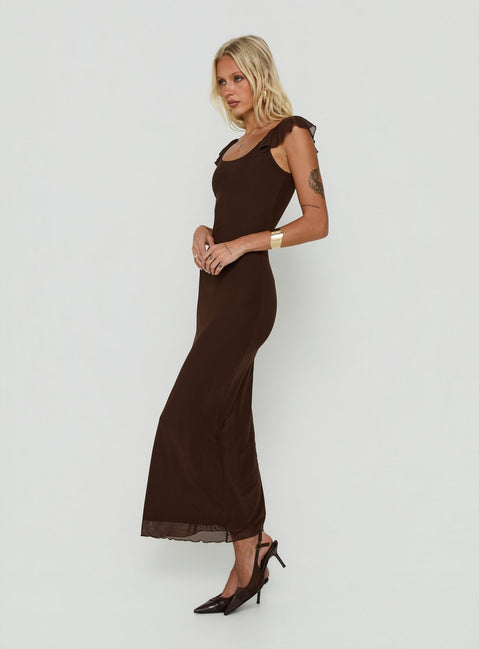 Sandberg Maxi Dress Chocolate