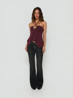 Clynee Ultra Low Rise Bootleg Jeans Vintage Black Low Rise Jeans Jeans 