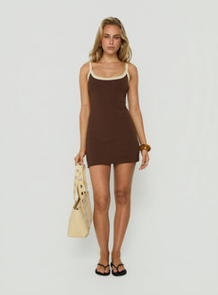 Daily Define Kasper Mini Dress Brown / Butter