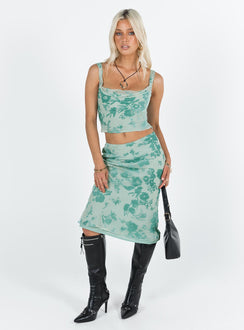 product Princess Polly Sleeveless Asymmetric Neckline  Devore Cami Multi