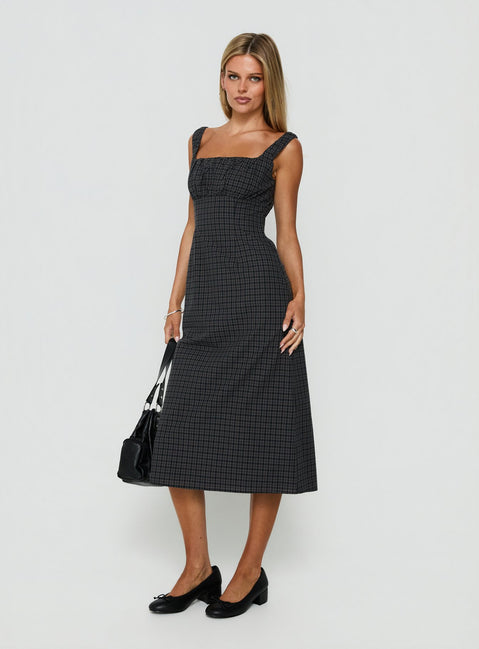 Donnamarie Midi Dress Check