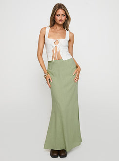 Sophia Maxi Skirt Green Maxi Skirts Skirts 